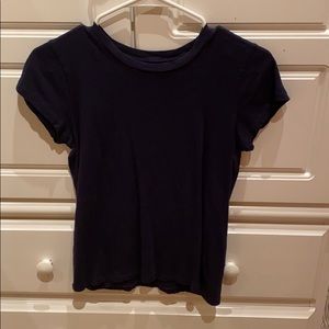 Plain navy tee